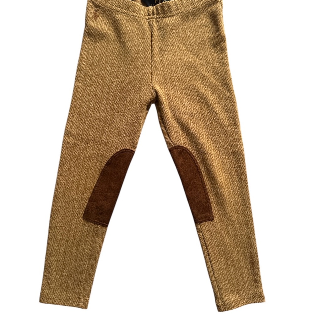 Kids Tan Leggings with Brown Patches